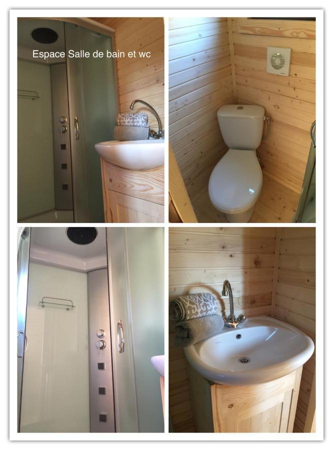 Roulottes Du Chalet Des Pins Rougeou Екстериор снимка