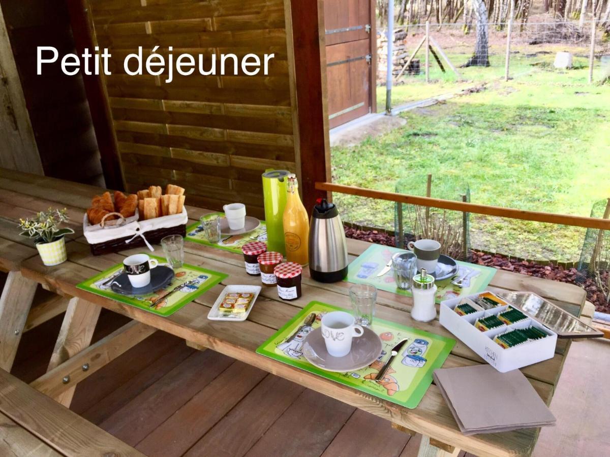 Roulottes Du Chalet Des Pins Rougeou Екстериор снимка
