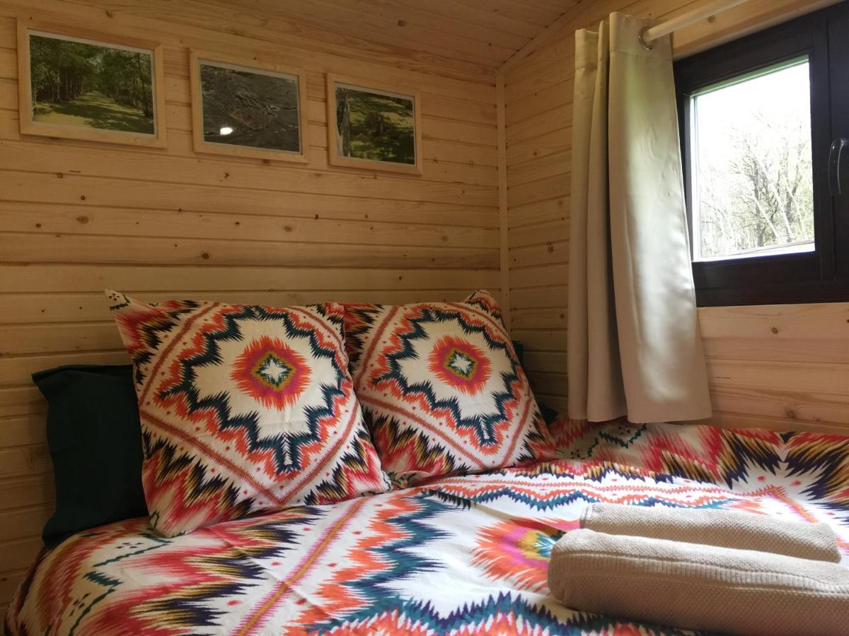 Roulottes Du Chalet Des Pins Rougeou Екстериор снимка