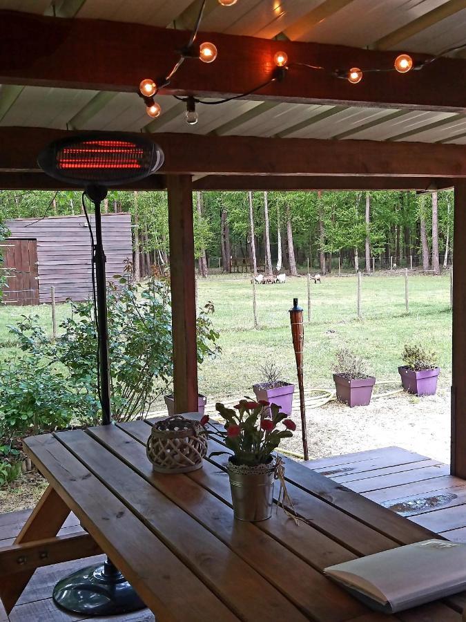 Roulottes Du Chalet Des Pins Rougeou Екстериор снимка