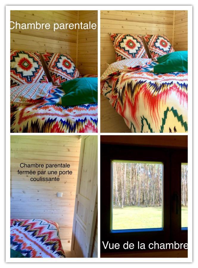 Roulottes Du Chalet Des Pins Rougeou Екстериор снимка