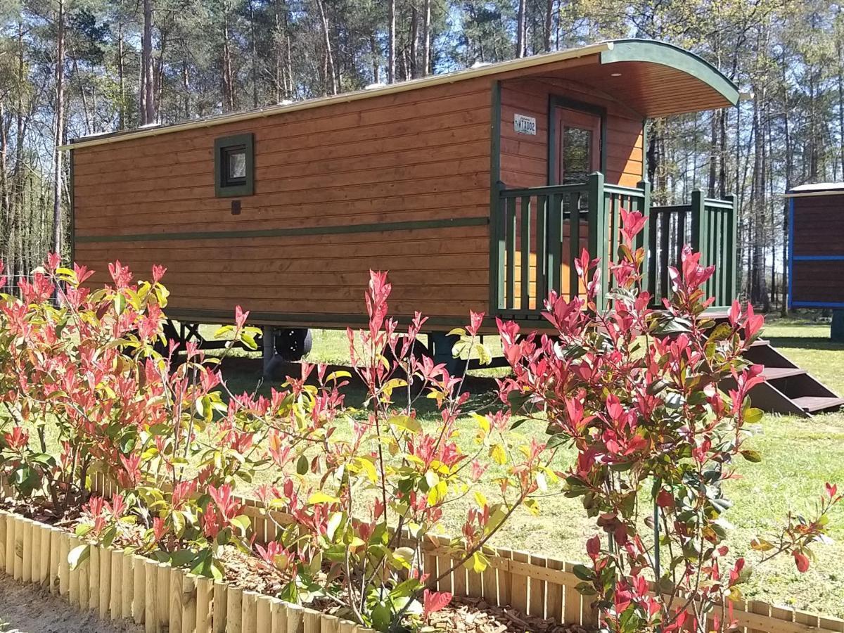 Roulottes Du Chalet Des Pins Rougeou Екстериор снимка