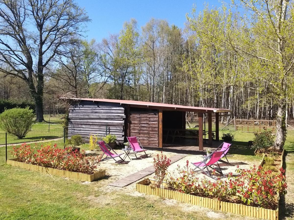 Roulottes Du Chalet Des Pins Rougeou Екстериор снимка