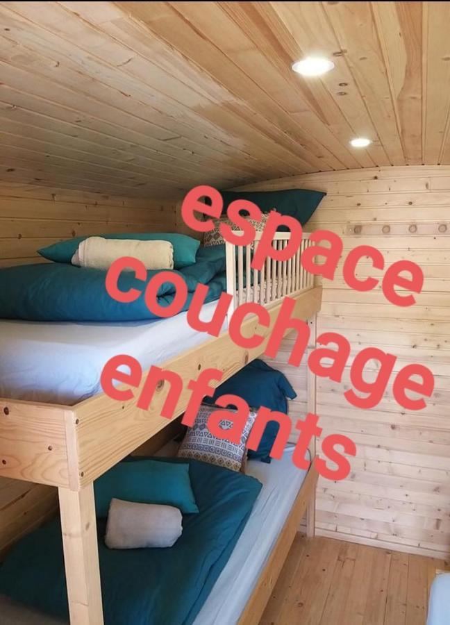 Roulottes Du Chalet Des Pins Rougeou Екстериор снимка